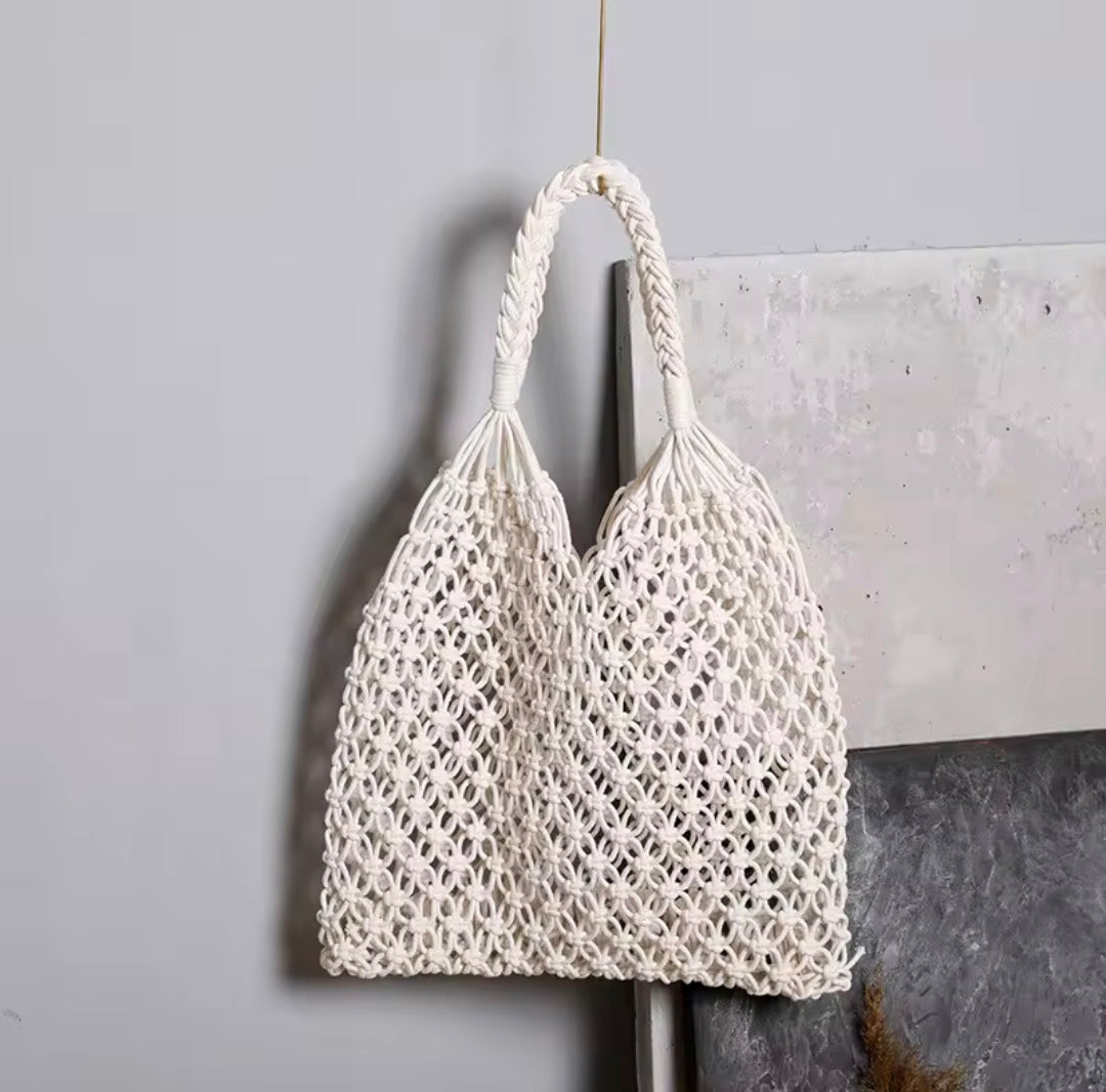 Tote bag macramé