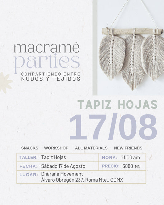 Taller Tapiz Hojas